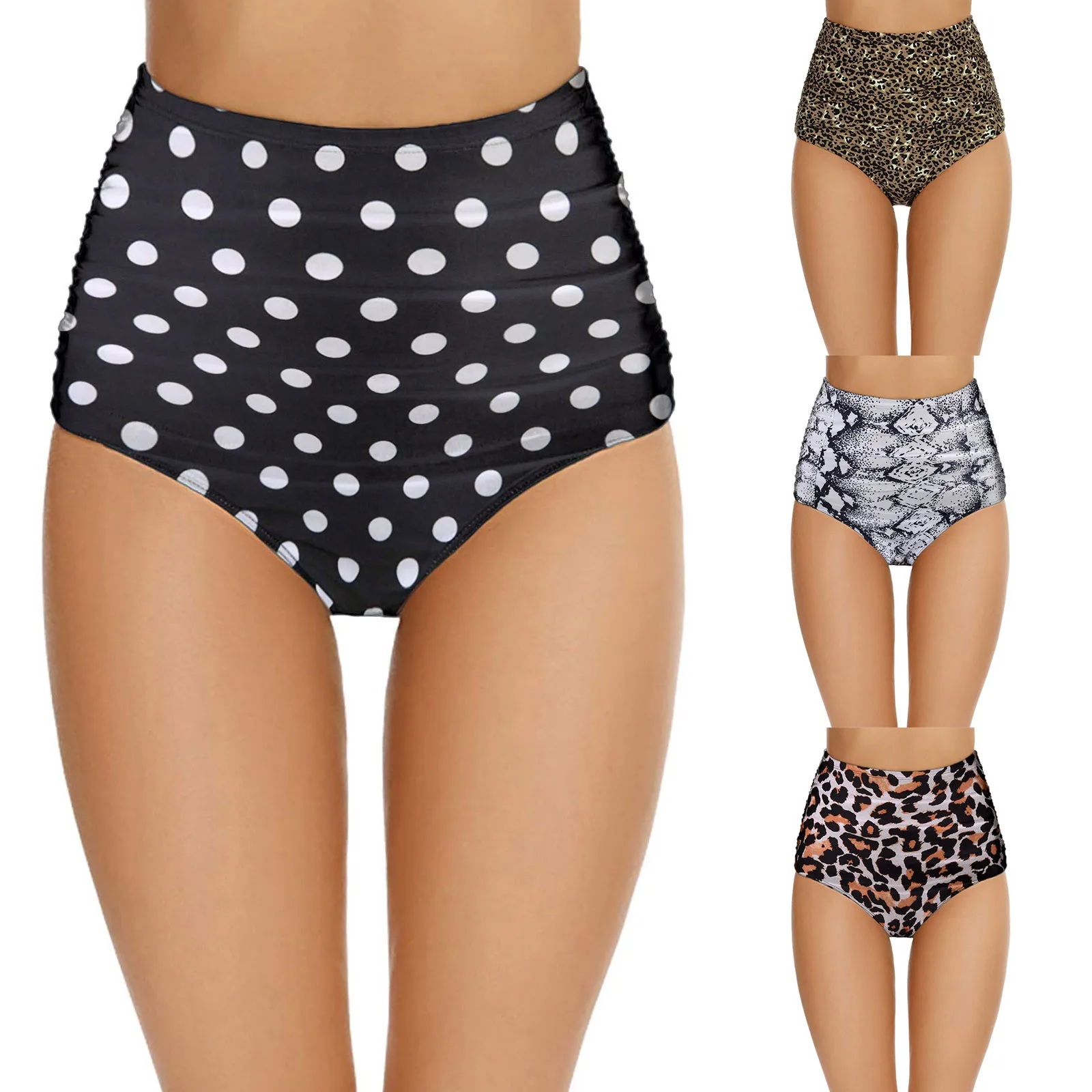 

Bikinis 2021 Women High Waisted Sexy Bikini Set Swim Pants Shorts Bottom Swimsuit Swimwear Bathing Biquinis Kostium Kapielowy#Q