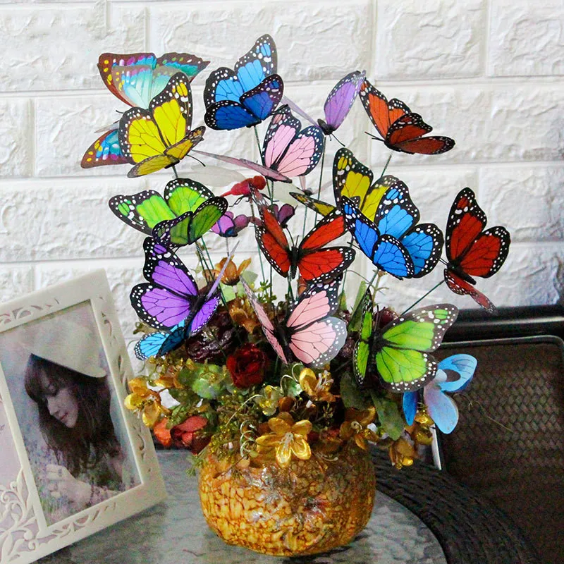 10/20 шт. 3D Monarch Бабочка из бабочек Водонепроницаемый садовые Цветочные Свадебные