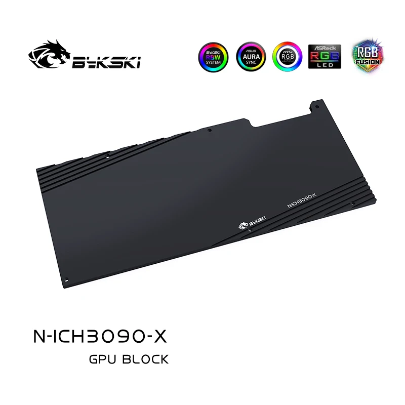Bykski GPU Water Block use for Inno3D RTX 3090 / 3080/3080ti iCHILL X3 Card Full Cover Copper Radiator /A-RGB RGB | Компьютеры и офис