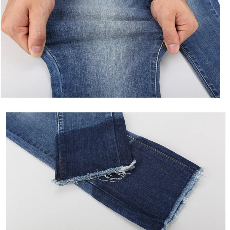 

Denimcolab Fashion Contrast High Elastic Jeans Pants Women Casual Stretch Pencil Pants Ladies Skinny Streetwear Jeans Trousers