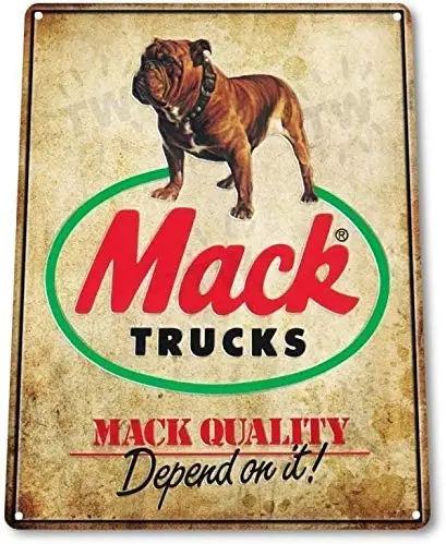 MMNGT Mack логотип полу грузовика продавец ремонт обслуживание гараж Ретро Декор