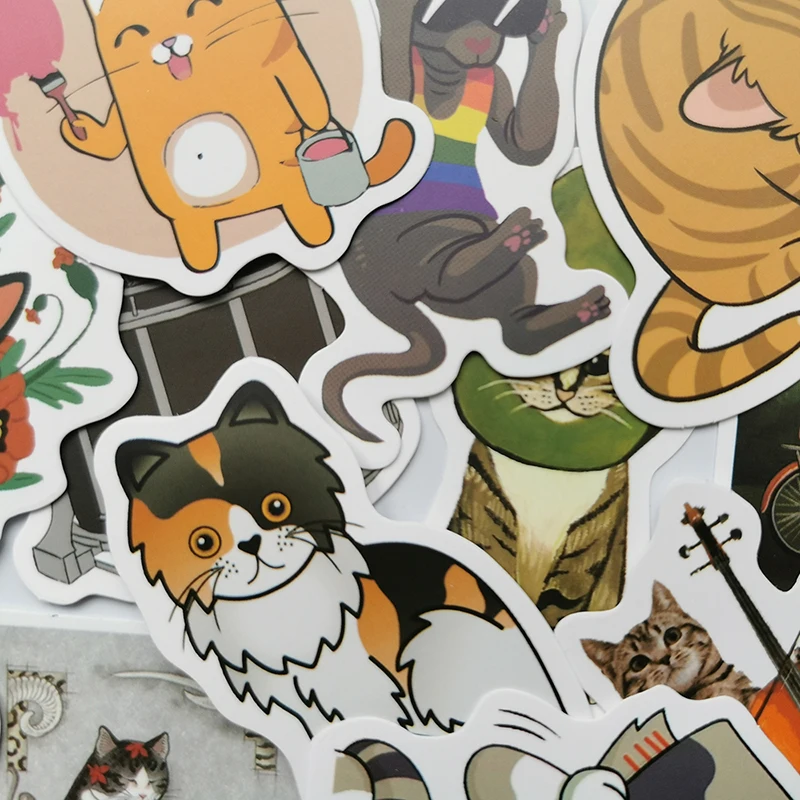 50 шт./компл. автомобильных наклеек крутой дизайн 3D наклейки с животными собаками