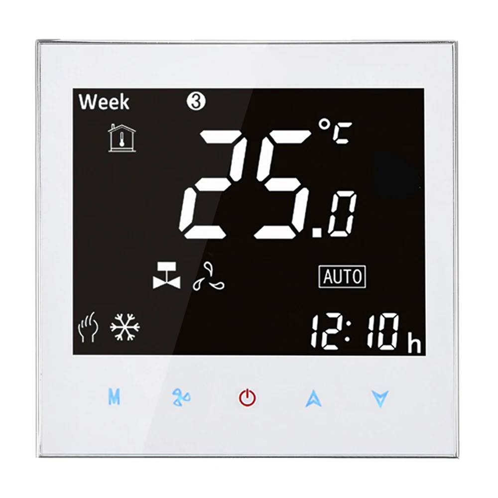 Термостат центральный Modbus термостат для кондиционера с 2 трубками и сенсорным ЖК