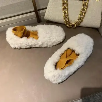 

Winter Shoes Women Loafers With Fur Female Footwear Modis Round Toe Autumn Casual Sneaker Slip-on Dress 2021 New Moccasin Fall S