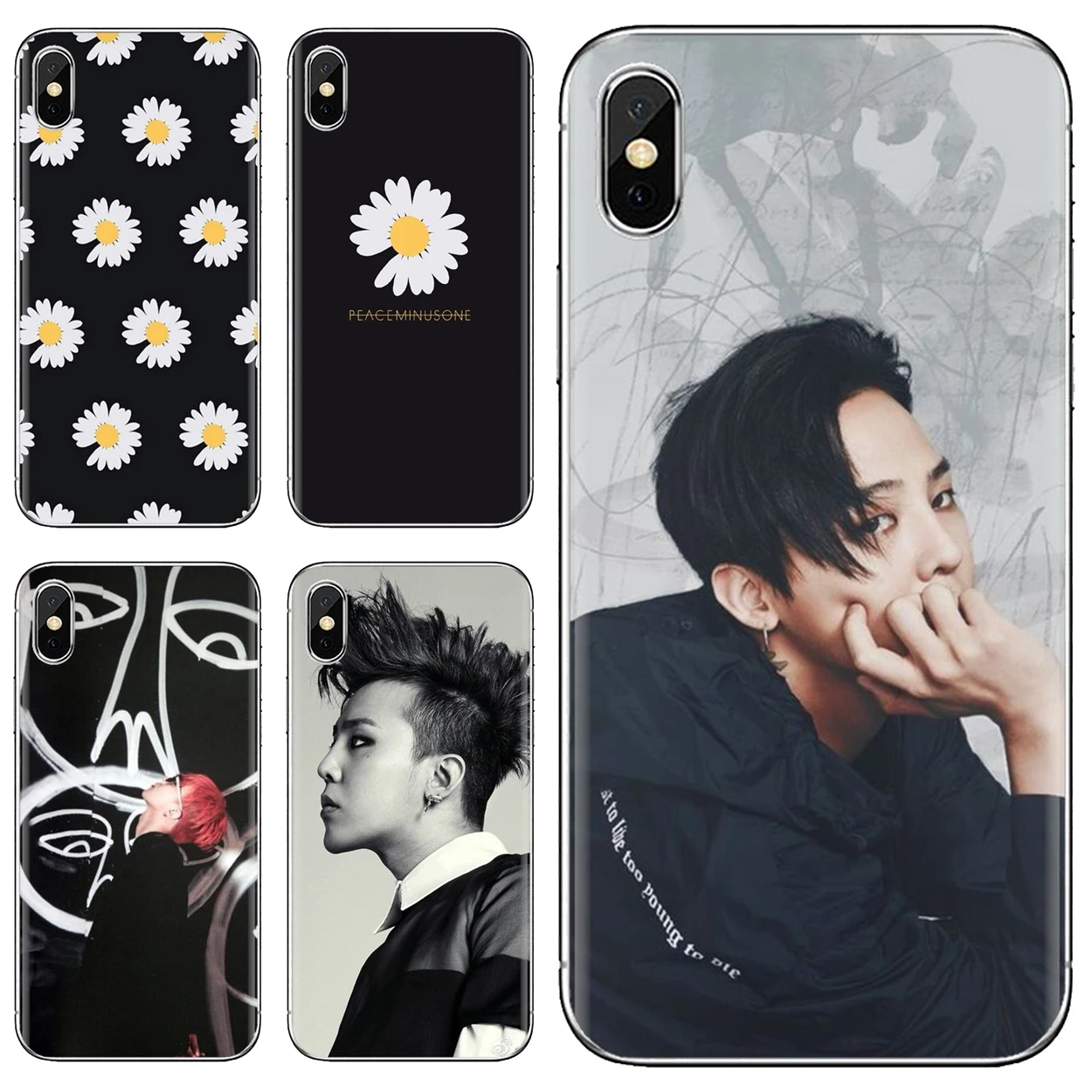 Мягкий чехол для Samsung Galaxy A10 A40 A50 A70 A3 A5 A7 A9 A8 A6 Plus G-DRAGON 2018 2015 2016 | Мобильные телефоны и