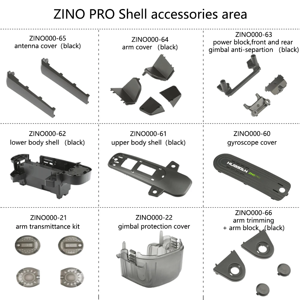 Hubsan ZINO PRO UAV чехол Аксессуары серия верхних и нижних крышек нажимные блоки крышка