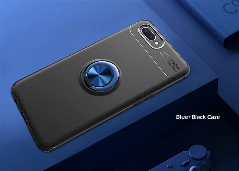 Blue Black Чехол a3s для OPPO A3s, чехол 3в1, полная защита корпуса, твердый Роскошный чехол на заднюю панель для OPPO A3S, чехол для телефона s, Ультратонкий чехол - Цвет: Blue Black