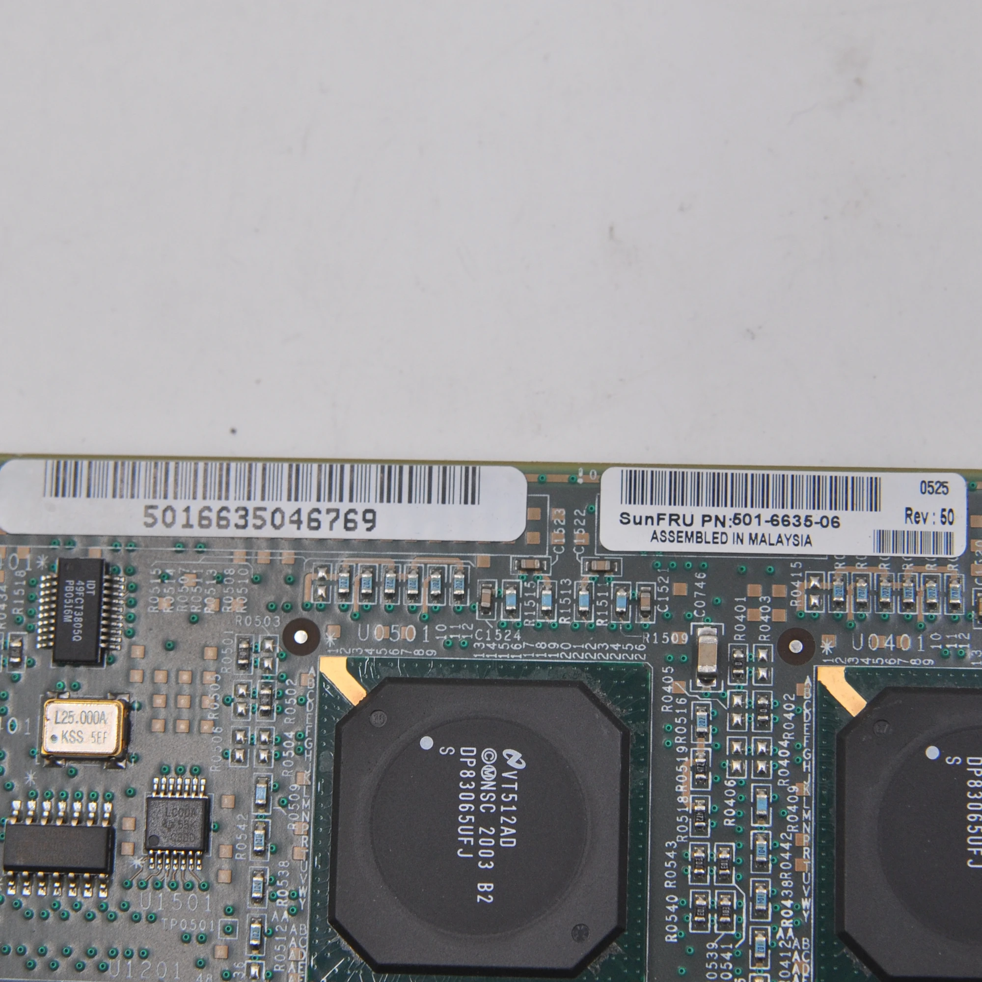 Sunmicrosystems SUNFRU 501-6635-06 REV.50 гигабитная Двухпортовая сетевая карта SCSI | Компьютеры и