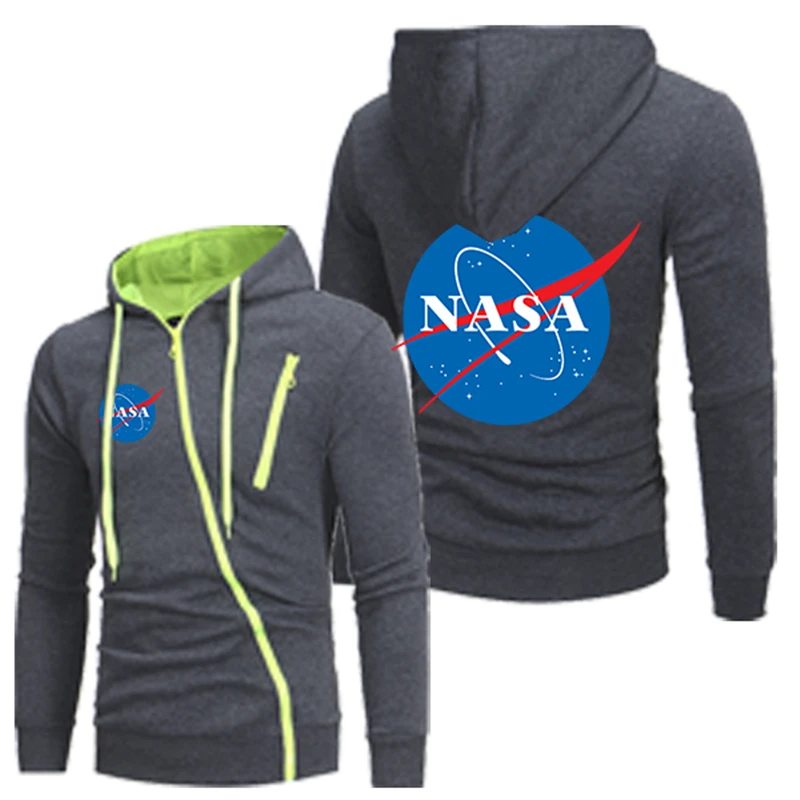 

Sportswear Men Solid Casual High quality Cotton Slim Hoodies Fashion Male Drawstring Oblique Zipper Cardigan Hooded Sweatshirt