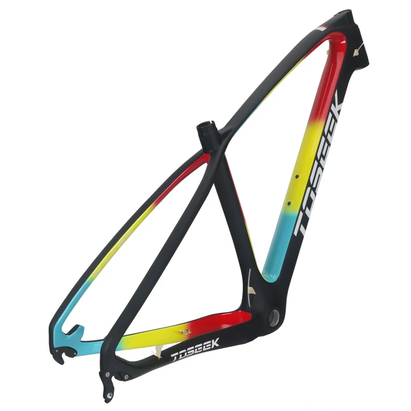 Toseek MTB рама для горного велосипеда 26 27,5 er* 15 17 19 дюймов Полностью углеродная подвеска T800 высокоуглеродное волокно детали для рамы велосипеда