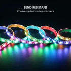 Неоновая Светодиодная лента WS2812 5 м 5050 LED лампа постоянного тока с контроллером WS2812 14 клавиш светильник IP30 65 67 150LED 300LED BPCB