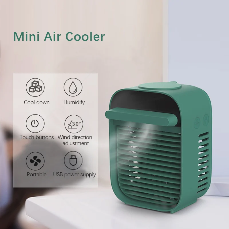 Бытовой мини кулер с водяным охлаждением портативный кондиционер увлажнитель