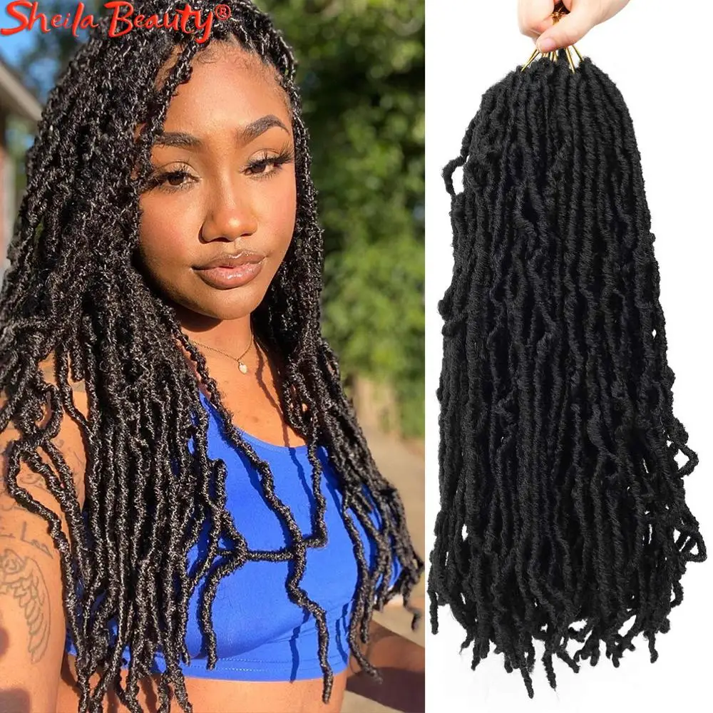 

Ombre Faux Locs Crochet Braids Soft Dreads Natural Braid Synthetic Braiding Hair Extension Deadlocks 18inch