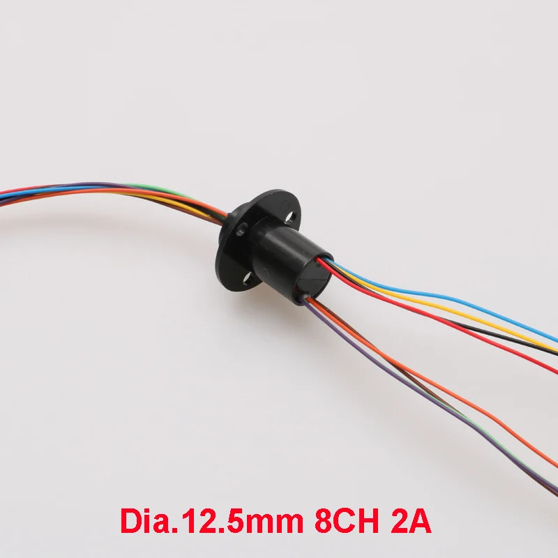 

DIY Mini Conductive Slipring Dia.12.5mm 2/4/6/8/12/18CH Wires Slip Ring 1.5A/2A Rotary Electric Collecting Joint for Gimbal