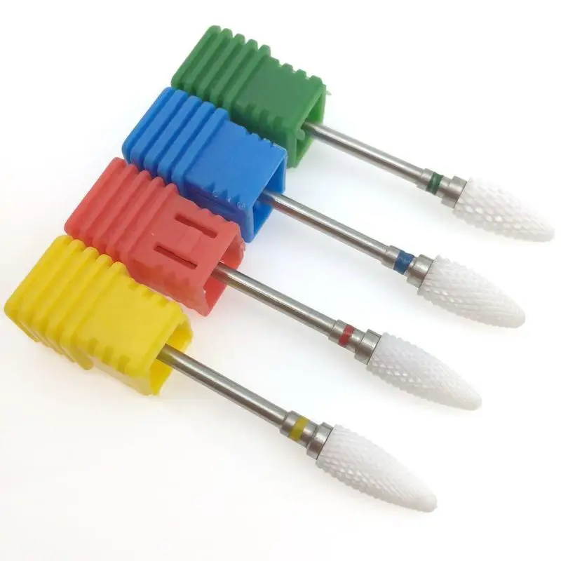 13 типов керамических фрез для ногтей машинка маникюра аксессуары вращающиеся