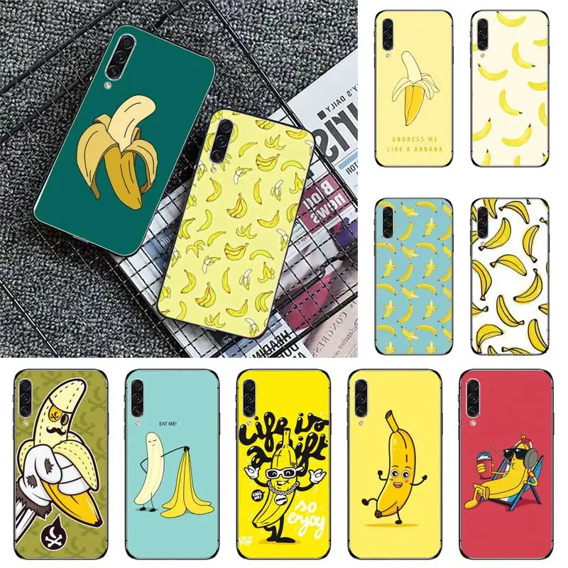 

Cartoon Cute Fruit Yellow Banana Phone Case For Samsung galaxy A S note 10 12 20 32 40 50 51 52 70 71 72 21 fe s ultra plus