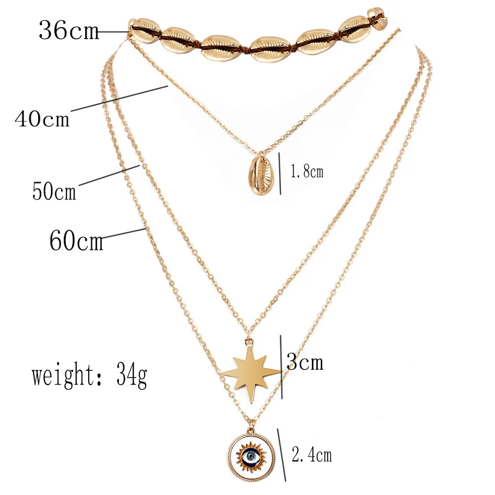 4 шт./компл. для женщин Классический Золотой корпус с изображением луны и звезд