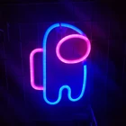 Настсветильник неоновый светодиодный светильник в виде бабочки, теплая декоративная лампа для спальни, кофе, бара, кактуса, облака, любви, вишни, милое праздничное украшение