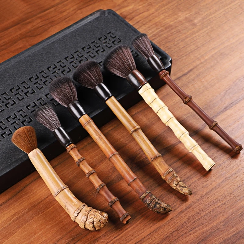 

Bamboo Teapot Brush with Soft Thick hair bristles Tea service