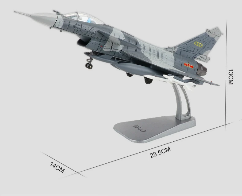 Модель самолета J-10 истребитель металлический самолет J-10 истребитель имитация сплава Военная Летающая Модель Самолеты Рождественский подарок