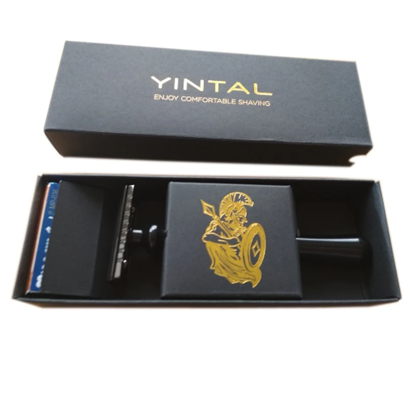 Бритвы с двойными краями Классическая Металлическая бритва мужское бритье