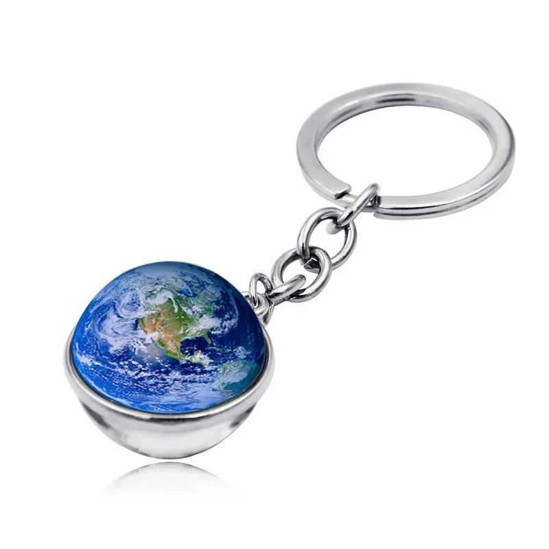 Брелок для ключей с солнечной системой 3D брелок изображением планеты галактики