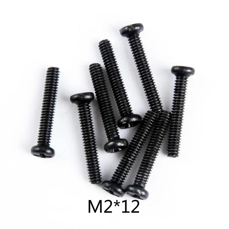 0111 Wltoys 12428 RC автомобиль запасные части саморезы с полукруглой потайной головкой Винты с плоской головкой и крестообразным шлицем половина штифт M2 M2.3 M2.5 M3 M4 винты для RC автомобиль - Цвет: 0111