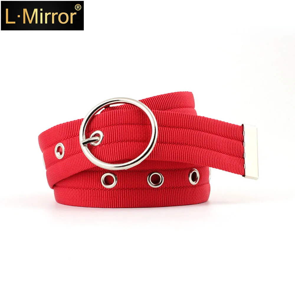 

L.Mirror 1Pcs Hole Cloth Waist Belts Girls Lady Women Fashion Style Lengthen