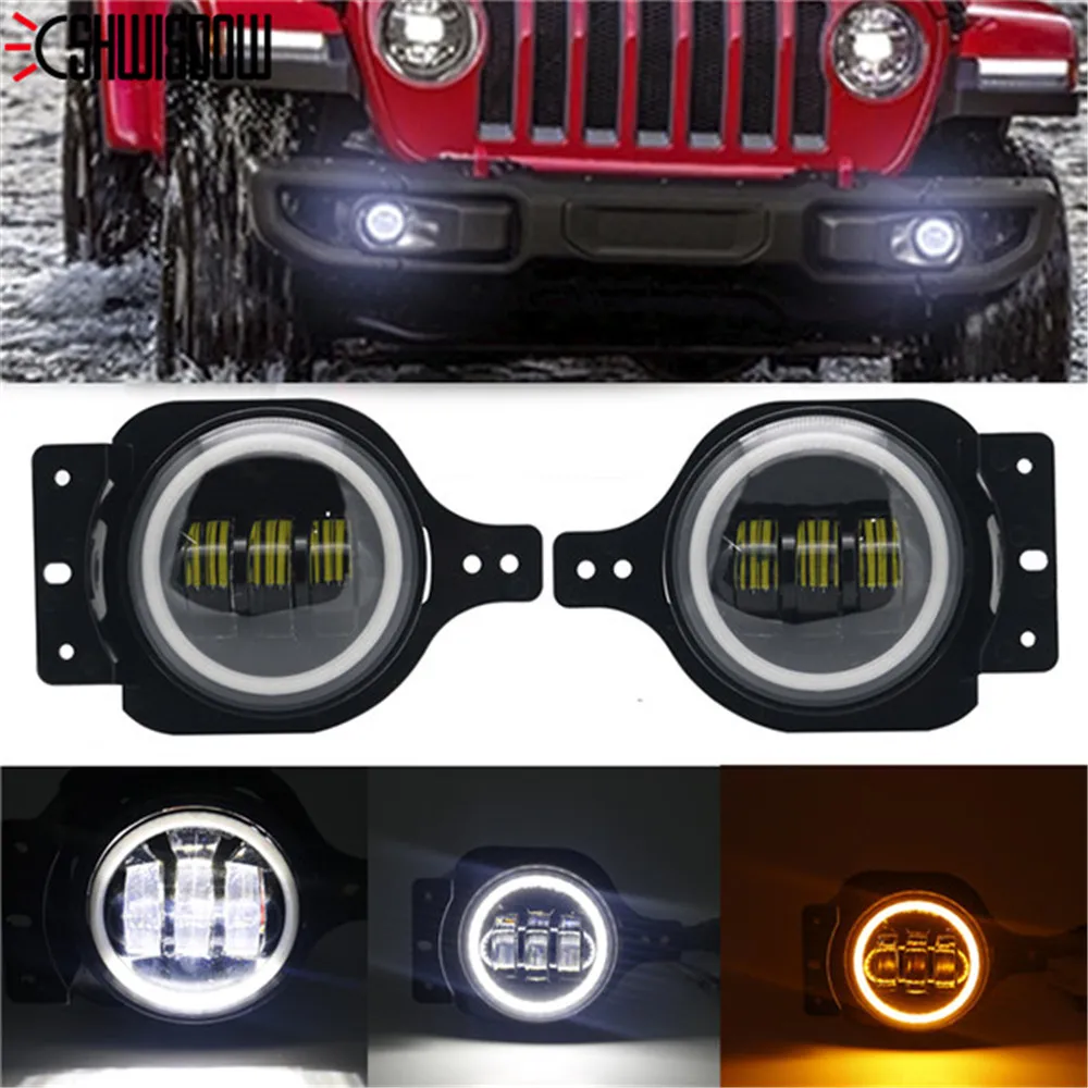 2019 Newest 30W 4'' LED Fog Light 4inch Driving Lamp For Jeep Wrangler JL 2018 | Автомобили и мотоциклы