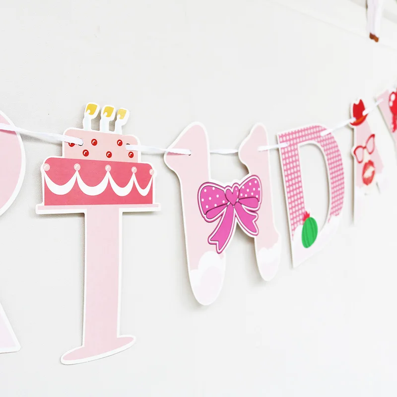 Милый Альпака животных тематическая вечеринка на день рождения украшения Дети