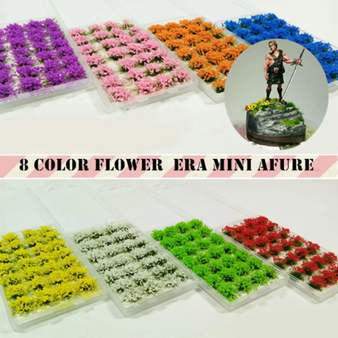 

New Diy Mini Simulation Flower Cluster Flowers Scene Model For 1:35/1:48/1:72/1:87 Scale Sand Table Model Accessories