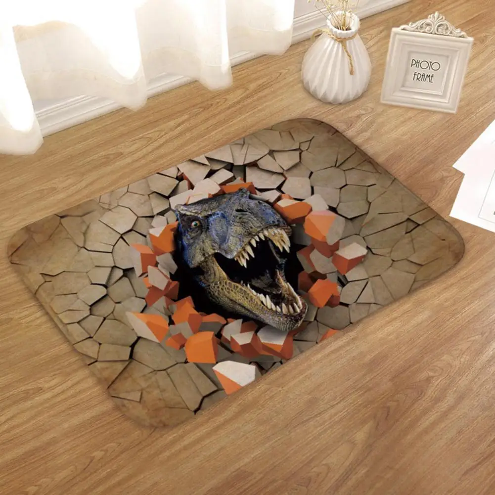 

Floor Pad Useful 6 Styles Comfortable 3D Dinosaur Pattern Doormat Door Pad for Washroom Floor Mat Door Pad