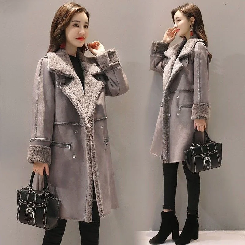 

Winter Plus Size Women's Coat Women's Korean Cotton Clothes Like Lambs Plush Thickened Without Lint or Fading Within 100 Kg
