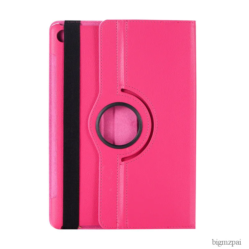 rose red Вращающийся на 360 градусов чехол для планшетов huawei MediaPad M5 10," с откидной крышкой и подставкой из искусственной кожи, чехол для huawei M5 10,8" - Цвет: rose red