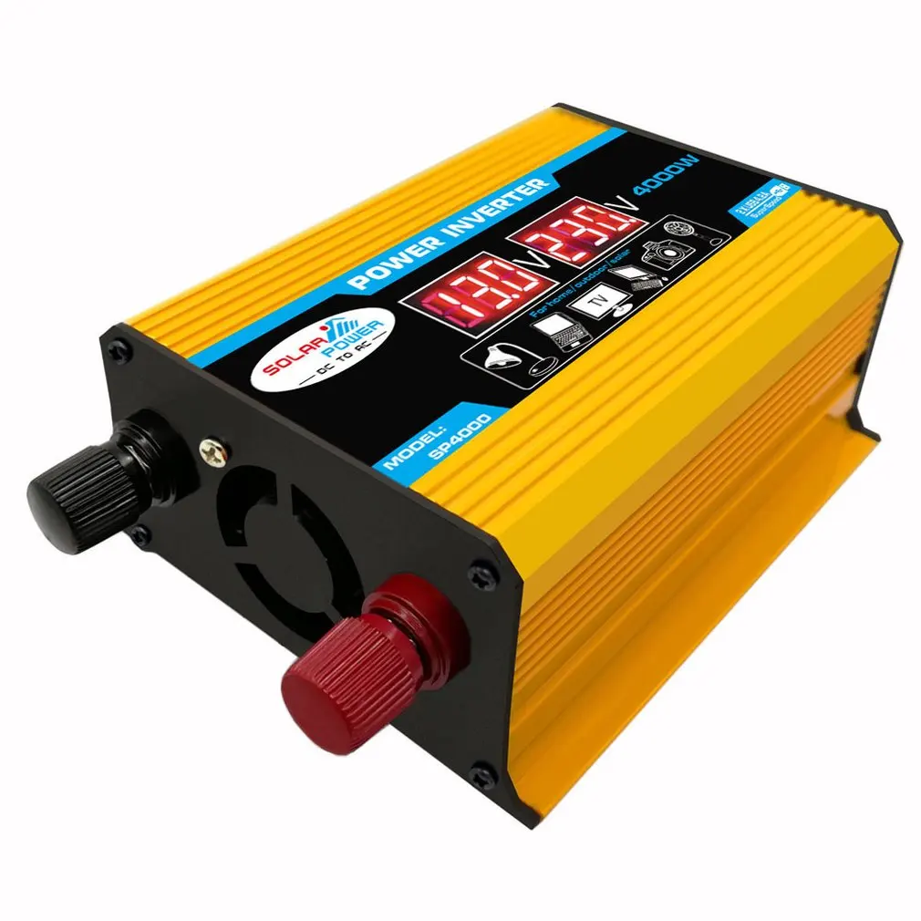 

6000W Digital Car Inverter 12V To 220V Modified Sine Wave Inverter Voltage Converter + Lcd Display