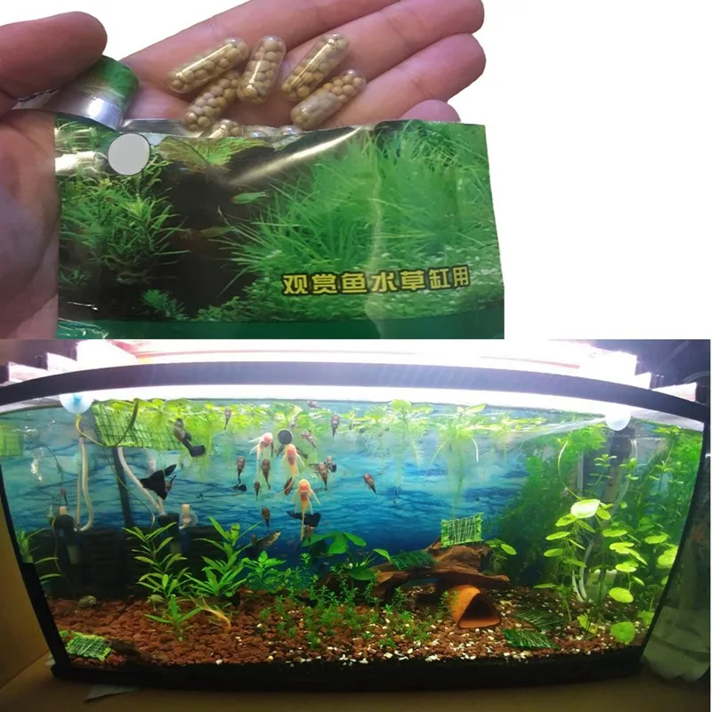 40 Pcs Aquarium Plant Grass Fertilizer Root Tab Capsules Live Water Fish Tank Nutrition | Дом и сад