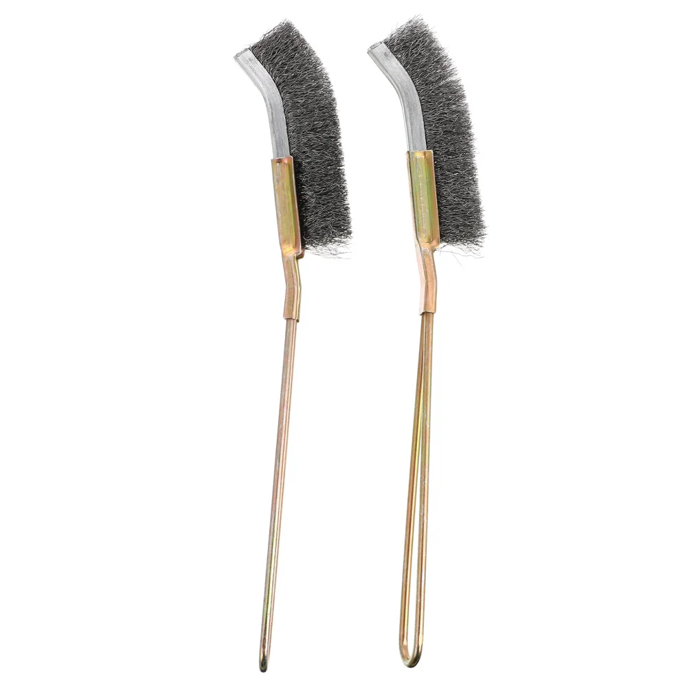 

2Pcs Wire Brush Golden Copper Handle Bird Cage Brushes for Cleaning Pet Cage