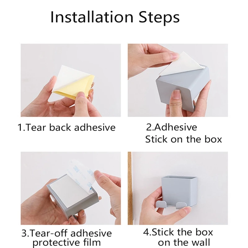 

1PC Smartphone Charging Holder Rack Remote Storage Wall Hanging Holder Self Adhesive Small Storage Rack For Living Room Storage