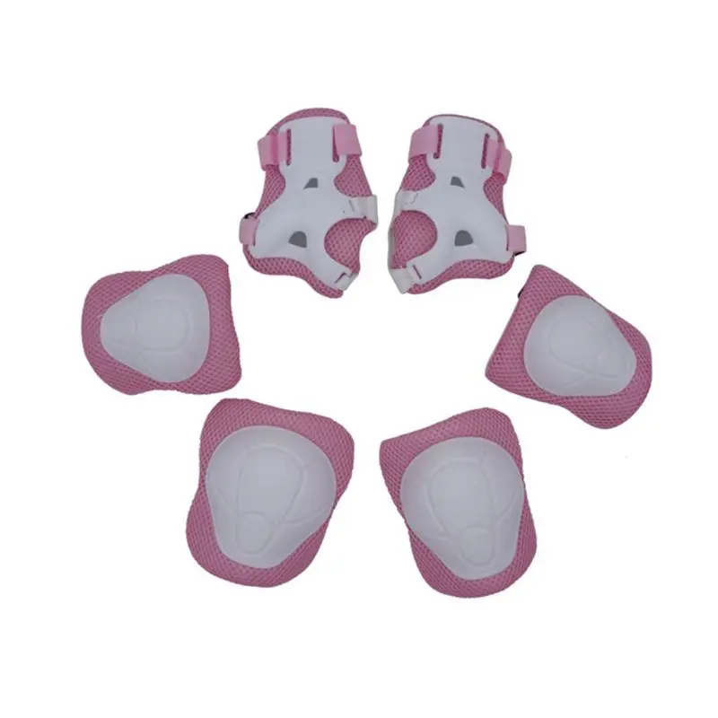 

Kids Knee Pads Set,6 in 1 Kit Protective Gear Knee Elbow Pads with Adjustable Wrist Guards Toddler Children Protection Safety fo
