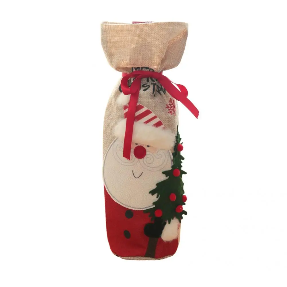 

Anti-slid Hard to Fade Excellent Workmanship Exquisite Wine Bottle Cover for Bar