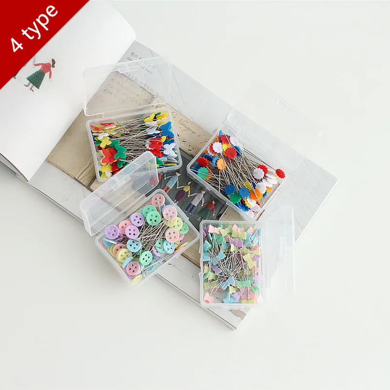 100 шт. швейные булавки из нержавеющей стали с круглой жемчужной головкой|Булавки