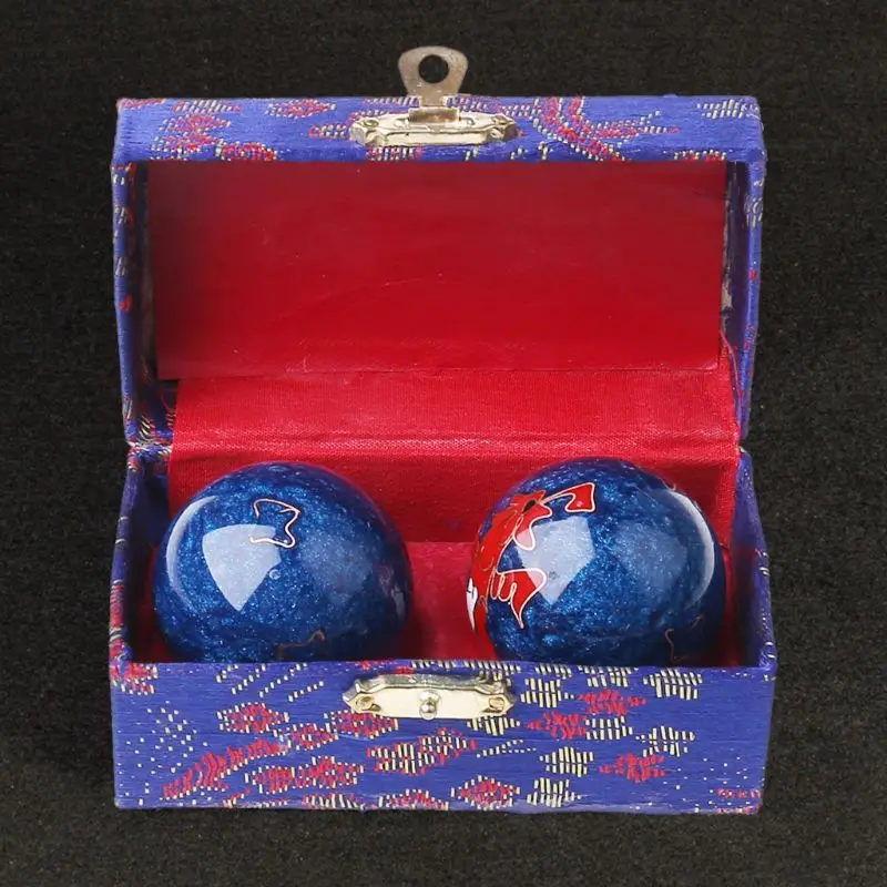 

One Pair Chinese Health Balls Baoding Enamel Ball Massage Balls For Hand Therapy F3ME