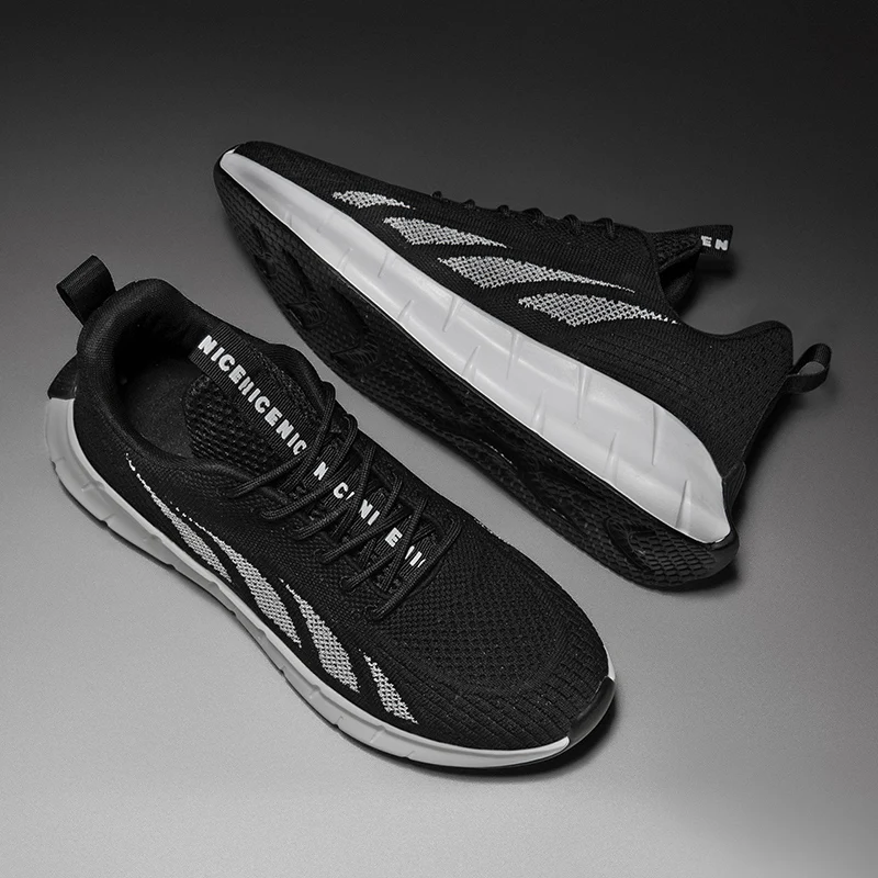 

sportknitting on solid sale Breathable black summer de para 2020 Casual breathabl spring mesh hombre comfortable zapatos