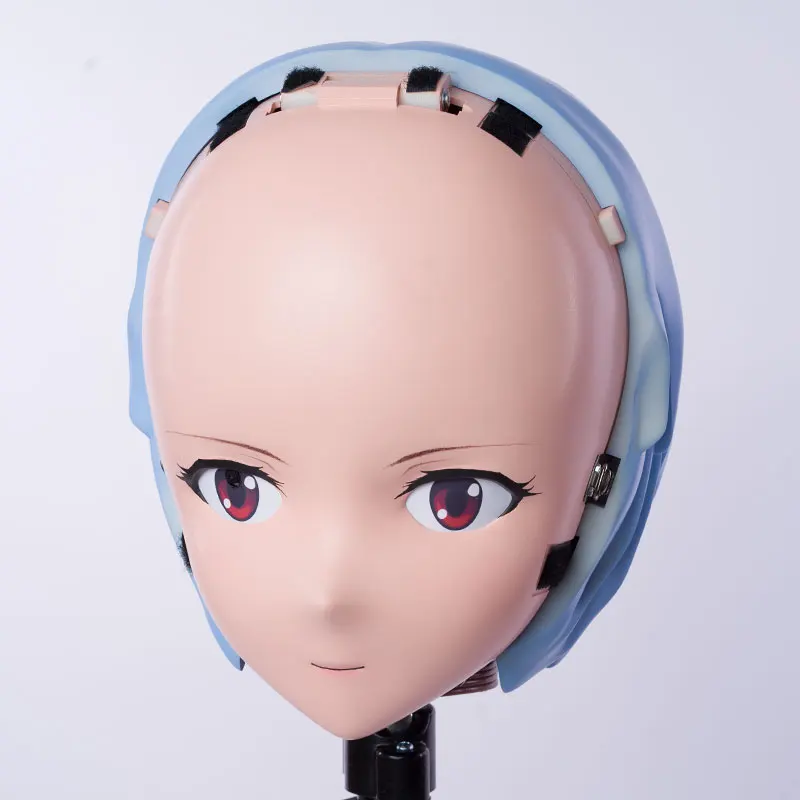 

(LiLi Mask-74) Resin Head Mask Kigurumi Ayanami Rei Cosplay Japanese EVA Anime Silicone Kigurumi Mask Crossdresser Doll