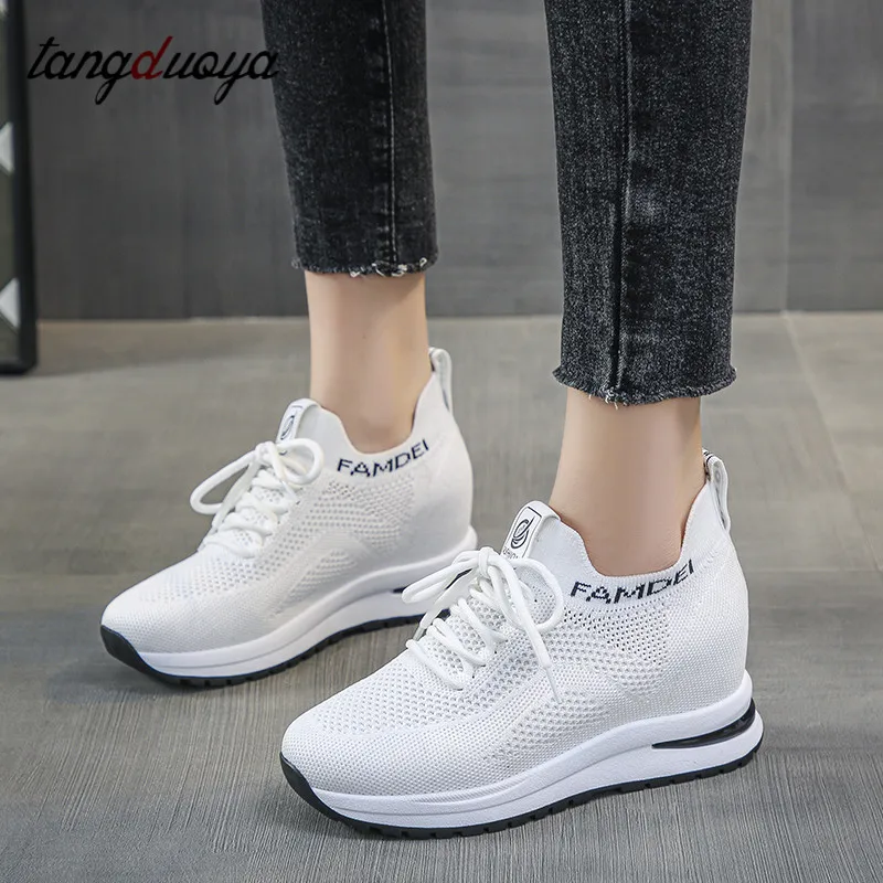 

Women Sports Shoes Ladies Outdoor Running Shoe For Women Athletic Cushioning Breath Fitness Shoes Height Increase Sneakers Women