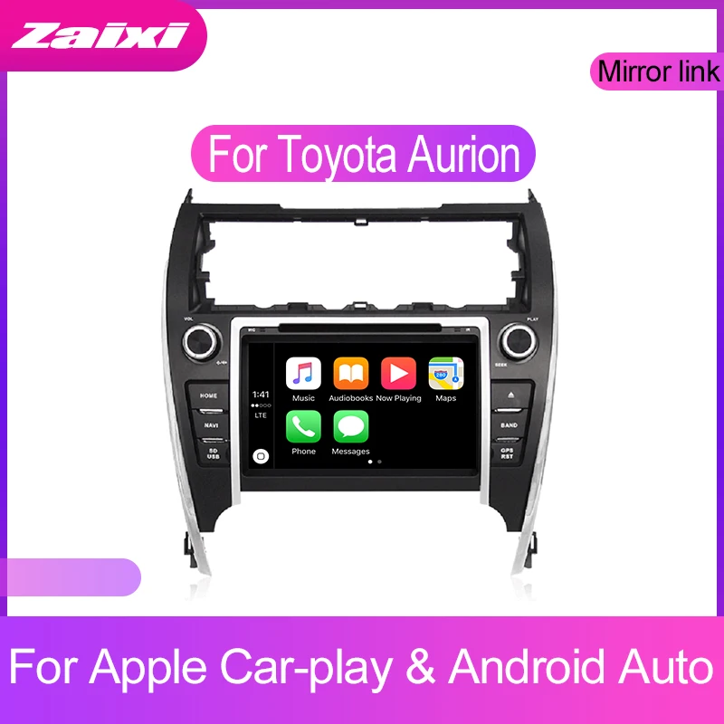 ZaiXi сенсорный экран Android автомобильный аудио для Toyota Aurion 2012 2017 поддержка GPS navi Ipod BT