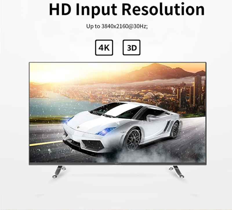 

4K 3D 5.1CH Audio Extractor Decoder Dolby AC3/DTS Sound RCA HDMI-compatible Video Converter for PS4 DVD Laptop PC To TV Monitor