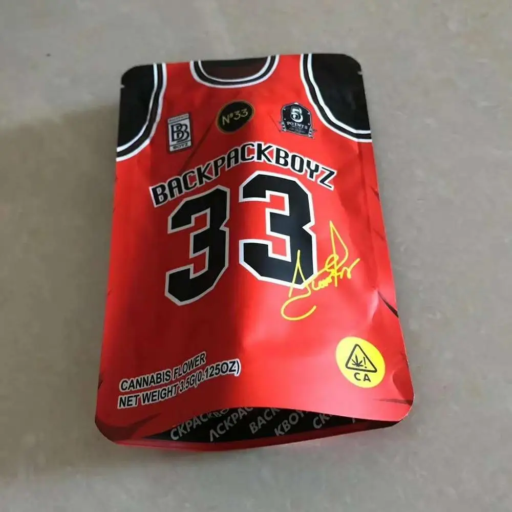

100cookies zip lock 420weed packing bags mylar foil food3.5g customized printed bags