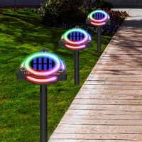 led solar ground light outdoor garden waterproof lawn road lights multicolor sensor landscape lamps for garden decoration lights