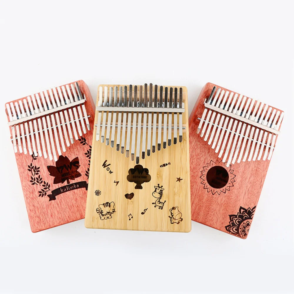 

Portable Vintage Kalimba 17 Keys Thumb Piano Wooden Musical Instrument for Beginner Learner (Burlywood)